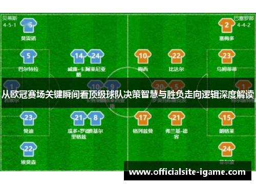 从欧冠赛场关键瞬间看顶级球队决策智慧与胜负走向逻辑深度解读 从欧冠赛场关键瞬间看顶级球队决策智慧与胜负走向逻辑深度解读